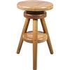 Magnetic Mobel Sgabello in Legno seggiola da Bar Sgabello Girevole 52-70cm (Ontano)