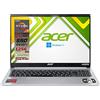 Acer Notebook portatile, Cpu Ryzen 7 5700U 8 Core, RAM 20Gb, SSDHD 1256GB, Display 15,6 FullHD, cover in alluminio, tastiera retroilluminata, 4 usb, wi-fi 6, hdmi, lan, Win11 pro, pronto all'uso