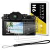iDaPro Pellicola protettiva per Fujifilm X-T5 Fuji XT5 + cordino a mano vetro temperato [3+1 pezzi] protezione Glass Screen Protector Durezza 9H Antigraffio Anti-Impronte
