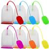 VOANZO 6 pezzi infusori per tè in silicone riutilizzabili e sicuri fogli sciolti filtro per bustine di tè (6 colori)