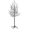 vidaXL Albero di Ciliegio con 200 LED Bianco Caldo 180 cm