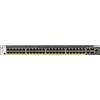 Netgear Switch Netgear ProSAFE M4300-52G-PoE+ L3 gestito 2 x 10/100/1000/10000 + 2 x 10 Gigabit SFP+ + 48 x 10/100/1000 (PoE+) - montabile su rack - PoE+ [GSM4352PB-100NES]