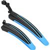 Taeku Parafango Bici Universale Regolabile Bicicletta Mudguard Set Posteriore Anteriore Biciclette per MTB Bicicletta 20-27 Pollici Ruote (Grigio)