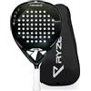 RYZE Racchetta da Padel 100% in Fibra di Carbonio - Massima Potenza + Controllo -con EVA Flex - Struttura Leggera e Resistente -per Uomo e Donna - Custodia Inclusa