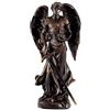 DRW Figura Arcangelo San Jehudiel Bronzo Resina Dipinto a Mano 12 cm