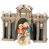 DRW Mistero Belen Madrid Porta di Alcala Resina Dipinto a Mano 7 cm