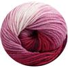 Wollbiene 1 confezione da 100 g Wollbiene Batik 100 grammi di lana con sfumatura di colore multicolore, filato di lana per uncinetto (5300 berry white)