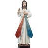 DRW Figura Gesù Misericordioso Resina Dipinto a Mano 13 cm