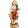 DRW Figura Santa Cecilia Resina Dipinta a Mano 13 cm
