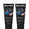 Billy Boy Gel lubrificante a base d'acqua con profumo fruttato, nero, 200 ml (confezione da 2)