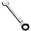 Aerzetix - Chiave combinata manuale aperta/classica 27mm - chiave a cricchetto 27mm Anello/occhiello 12 lati - Metrica - CR-V - serraggio/assemblaggio - Manico diritto lucidato - DIN 3113 - C45517