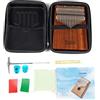 GEWA Kalimba pianoforte a pollice solid mogano, 17 canne in acciaio, accordabile, incl. borsa, martello per accordare, manuale