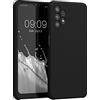 kwmobile Cover per Samsung Galaxy A32 5G Custodia - Back Case per Smartphone in Silicone TPU - Protezione Gommata - nero