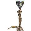 MAXIOCCASIONI Lampada da Tavolo Tiffany, Vetro Multicolore, Tiffany