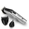 BaByliss MT726E 8-in-1 Titanium Multi Trimmer Kit Grooming, Autonomia 60 minuti, Testina di Precisione con lame in Titanio, Testina di rasatura, 3 Guide Barba, Testina naso/orecchie, 1 Guida Corpo