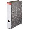 GielleService Raccoglitori ad arco a leva Esselte Cartone Angoli in metallo Dorso 75mm Capacità 500 fogli Colore NERO MARMORIZZATO