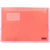 GielleService MKtape Cartella Documenti a Soffietto 13 Tasche Interne Formato A4 Chiusura in Gomma Colore CORALLO