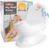 Nuby Dr. Talbot's - My Real Potty - Vasino per bambini con suono di scarico - Addestramento al vasino per bambini - Batterie incluse - Bianco - 18+ mesi
