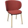 KRISTALIA sedia con schienale grande e base in legno DUA - 05DUA12-FA-CAT-E