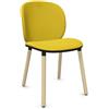 KRISTALIA sedia con schienale piccolo e base in legno DUA - 05DUA11-FA-CAT-A