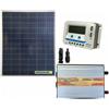 Energiasolare100 Kit Baita pannello solare 200W inverter onda modificata 1000W regolatore 20A