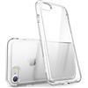 i-Blason Halo Series - Custodia protettiva sottile per iPhone SE 2020/7/8, colore: trasparente/nero