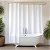 YISURE Tenda da doccia tessuto idrorepellente per bagno, resistente alla muffa tenda per doccia, bianca, 240 x 180 cm