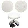 HuaLiSiJi Copri Sgabello Rotondo Fodera Sgabello Rotondo 30-40cm, Lavabile Facile da Pulire Traspirante e Resistente (Bianco)