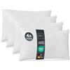 Lileno Home, set di 4 imbottiture per cuscino, cuscino interno lavabile adatto per persone allergiche, imbottitura in poliestere per cuscini da divano, poltrona, sedie e poggiatesta