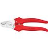 KNIPEX Cesoia per cavi manici rivestiti in resina termoplastica in confezione Self-service rivestiti in resina termoplastica 165 mm, 95 05 165 SB