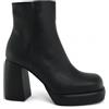 Vegan Shoes Italy VSI JADE Stivaletti vegan neri chunky mais tacco zip Made in Italy