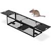 Relaxdays Trappola per Topi Vivi, per Roditori, con Esca, Resistente e Innocua per l'Animale, HLP 11x39x12,5 cm, Nero