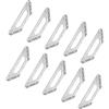 LIKERAINY Giunto ad Angolo 100x100mm Retto Staffa Bretelle Supporto in Acciaio Inox Forma Triangolare per Connettori di Supporti Squadretta per Mensola di Legno Tavolo Sedia 10 Pezzi