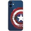 LA CASA DE LAS CARCASAS Custodia per iPhone 13 Ufficiale Marvel, trasparente, scudo di Capitan America, Scegli il design che più ti piace per il tuo iPhone 13