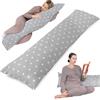 Totsy Baby Cuscino lungo per dormire sul fianco 145cm - supporto gravidanza ideale per il riposo notturno maternità e allattamento perfetto per letto e relax Oeko-Tex