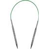 Coopay Ferri circolari da 5,5 mm e 40 cm, ferri circolari in acciaio con cavo flessibile, ferri da maglia circolari fissi in metallo per calze. Piccoli progetti