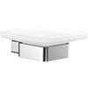 Emco 053000100 Loft - Portasapone da Parete in Vetro Satinato, Colore: Cromato