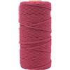 Vaessen Creative Filato macramè Bordeaux, 100 m, 100% Cotone, Disponibile in Diversi Colori, Fai da Te, fioriere, Decorazione da Parete, portacandela Antivento, acchiappasogni, Marrone, 3 mm x 100m