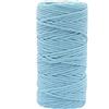 Vaessen Creative Filato macramè Blu Acqua, 100 m, 100% Cotone, Disponibile in Diversi Colori, Decorazioni Fai da Te, Come fioriera, arazzo da Parete, portacandela, acchiappasogni, Azzurro, 3 mm x 100m
