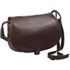 MIKA Damentasche Bonny Aus Echt Leder/Sattelleder, Damen Handtasche Mit Hauptfach Und Vortasche, Lederhandtasche Für Frauen Bagagli- Bagaglio a mano Unisex - Adulto (Pacco da 1)