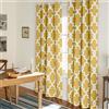 Town & Country Everyday Exclusive Home Tende Finestra Tenda a Pannello di Tessuto Rasatello in Ferro battuto Coppia, Poliestere, Sundress, 52x108