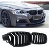 YIUBCZOQI F30 F31 Griglia Radiatore per BMW Serie 3 F30 F31 Griglia Anteriore Doppia lamella Nera lucida 2012 2013 2014 2015 2016 2017 2018