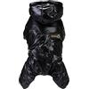 Izefia Cappotto del Cane Antivento Giacca Fredda 4 Gambe Jumpsuit Invernale Vestiti Spessi a Prova di Neve Cotone Cappotto del Cane per Il Piccolo Gatto Medio