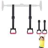 PenuSpt Anelli da ginnastica per bar per bambini, anelli da appendere con cinghie, anelli professionali per fitness, anelli da trazione, trapezio per bambini, anelli da palestra, antiscivolo, 200 kg