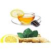 KICKKICK Tisana Naturale Limone e Zenzero Capsule Compatibili Nespresso (50 PZ) Kickkick Made in Italy Infuso Digestivo Zenzero e Limone Bevanda Solubile per Macchina Caffè Nespresso