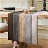 Hanrunsi Runner da tavola marrone moderno da cucina, tavolo da pranzo, decorazione per interni ed esterni, vacanze, feste, soggiorno, decorazione runner da tavolo, 40 x 140 cm, per soggiorno, in lino, per