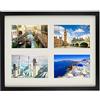 BD ART 28 x 35 cm Cornice Multipla per 4 Foto 10x15 cm, Nero