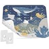 homerella® Tappeto doccia antiscivolo 53x53cm incl. 2 Ganci - Tappetino doccia sensibile alla pelle - Tappeto per doccia rettangolare - Tappetini antiscivolo per doccia bambini