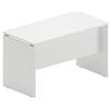 One Living Scrivania da Ufficio Panel Desk Tavolo Porta PC 120 x 60 x 73 CM - Bianco