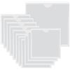 HLIWS 12 Pezzi Trasparente Autoadesivo Supporto,per supermercati-9.5x9.5cm | PVC,con adesivo sul retro,trasparente,impermeabile,utilizzabile come porta biglietti da visita,etichette per scaffali